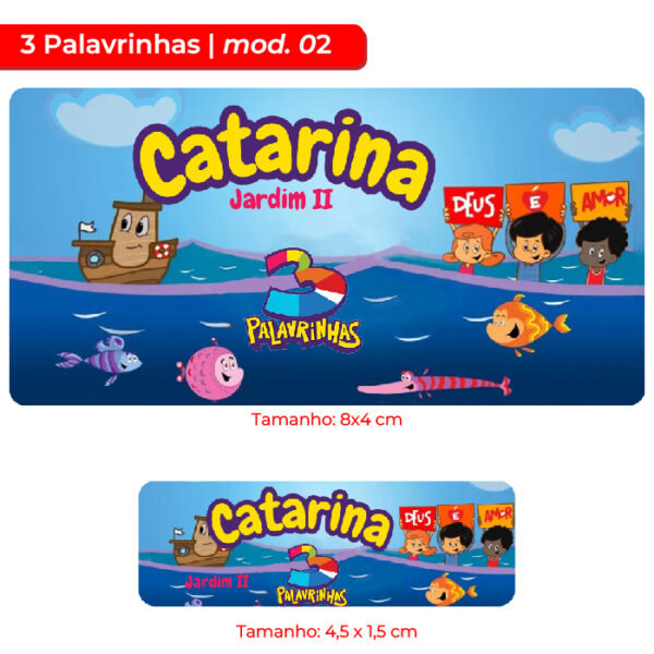 Kit | Etiqueta Escolar - 03 Palavrinhas - Image 2