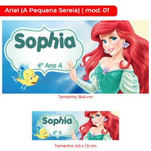 Kit | Etiqueta Escolar - Ariel