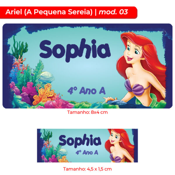 Kit | Etiqueta Escolar - Ariel - Image 3
