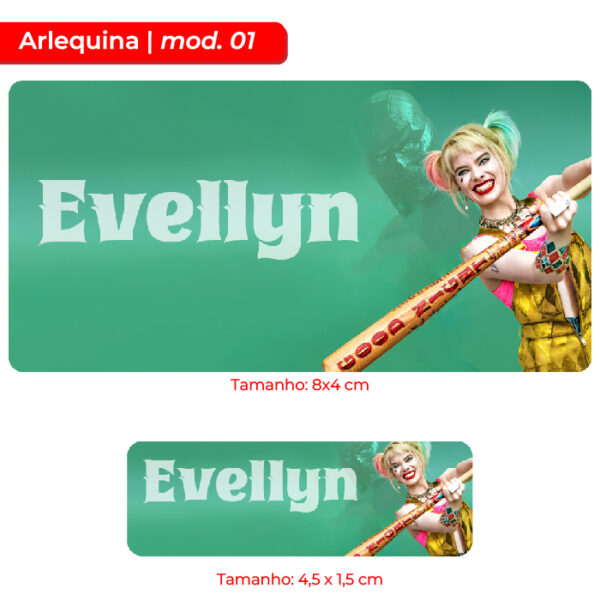 Kit | Etiqueta Escolar - Arlequina
